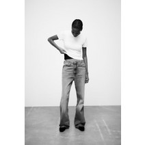 독일 자라 ZARA RIBBED TOP - White 156154