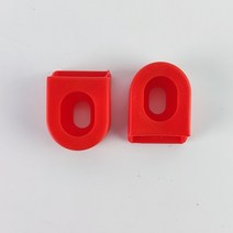 자전거체인휠 크랭크암 2pcs 실리콘 보호대 커버 산악 도로 범용 세트 보호 캡 mtb, 레드 2개