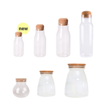 홈카페 코르크마개 유리병 드라이플라워 보관 커피 원두 보관 우유병 담금주병 미니 유리공병 양념통 7사이즈, 특소, 보틀형