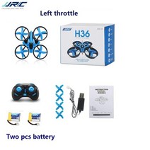 입문용드론 초보자용 연습용 미니 소형 드론 캠핑놀거리 jjrc h36 mini rc, 배터리 2개로