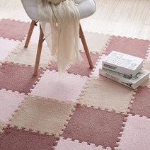 벨벳소재 층간소음 방지 퍼즐 매트 셀프시공 30cm x 30cm 10개, 스카이