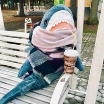 초대형 100cm 상어 인형 80cm 수면 애착쿠션선물 동물