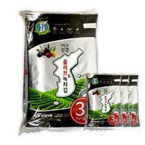 지도표 성경김 올리브녹차청솔김 25g (3봉 x 4개)