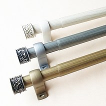 드림아트 엔틱 메탈 커튼봉 25mm, 아이보리