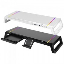 앱코 MES100 사이드 폴딩 RGB USB 3.0 모니터받침대, 상세페이지 참조