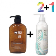 천연샴푸 마유 지성 투피 동백 바디 오일 린스 유기농천연샴푸 탈모샴푸, 마유샴푸2개/마유바디워시1개600ml