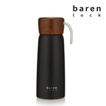 아트박스/비프로젝트 바른락 우드 진공 텀블러 400ml (블랙)