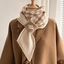 중년 여성 아줌마 엄마 어머니 따뜻한 방한용 겨울용 니트 머플러 목도리 스카프