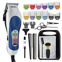 Wahl Clipper Color Pro 간편한 색상 코드 가이드 빗이 있는 완벽한 이발 키트 - 남성 여성 및 어린이 트리밍 및 그루밍을 위한 유선 클리퍼 - 모델 73900-1001M, 1 Count (Pack of 1)