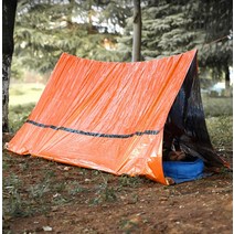 등산용 비닐 쉘터 백패킹 텐트 응급시 재난 보온용 저체온방지 경량