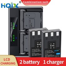 HQIX IXUS 200A 300 320 330 40 430 500 V2 V3 IXY 200 400 450 카메라 NB-1L 1LH 듀얼 충전기 배터리, [05] 2 Battery 1 Charger