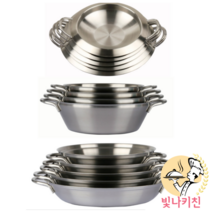 스테인레스 스텐 국산 통3중 감자탕냄비 샤브샤브 부대찌개 업소용 식당 전골냄비 인덕션가능, 1.낮은냄비(감자탕), 내경26cm