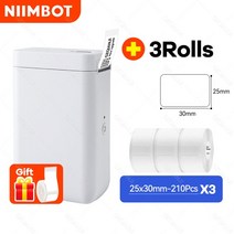 UV인쇄기크리스탈 상업용 프린팅 로고 디자인 Niimbot D101 UP 열 라벨 프린터 휴대용 포켓 메이커 전화 홈, 03 D101 Add 3 White A