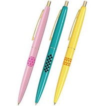 일본직발송 3. BIC 재팬 BIC 빅 유성 볼펜 클릭 골드 일본식 무늬 0.7mm 3개 세트 CLGAMZ -WGP3P B086LKYZ, 전통의 문양