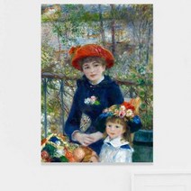 [바보사랑] 주문제작 액자 르누아르 Two Sisters 594x841x30mm[익스트리모, 상세 설명 참조, 모델/구분:두자매/주문액자