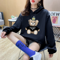 제이컬리 bebedi 여성용 베어드II 프린팅 후드티