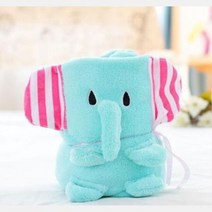 무릎담요 캐릭터담요 민트코끼리 캠핑용담요 항공담요