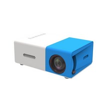 미니 빔프로젝터 캠핑 YG300 Pro LED 미니 프로젝터 1080P HDMI 호환 USB 오디오 휴대용 홈 미디어 비디오, 03 blue white_04 영국 플러그