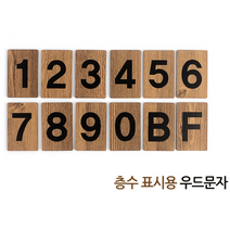 숙박업소 호텔 펜션 층수 표시용 우드문자 카페 단체 대량, 4