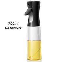 분사력 좋은 스프레이 오일병 밀폐그릇 요리사 전문가 210ML 올리브 오일 바베큐 요리 주방 베이킹 분무기 빈 병 식초 디스펜서 샐러드, [20] 700ml-black, 20 700ml-black