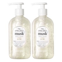 아모레퍼시픽 해피바스 해브어 바디워시 4종(로지/프리지아/퓨어리프/머스크) 500ml, 마이화이트필로우머스크, 2개