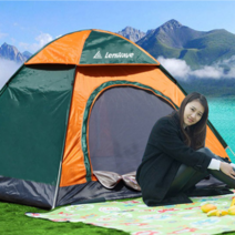 캠핑원터치텐트 팝업 4인용 돔텐트 대형, 런웨이브원터치텐트5~6인용