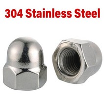 스틸리벳 접시머리 둥근머리 리벳 스테인레스 스틸 나일론 황동 너트 육각 헤드 캡 메트릭 돔 블랙 화이트 니켈 도금, M20 (1Pcs)+304 Stainless Steel