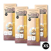 비나츄 강아지 장난감 이갈이 천연100% 커피 우드스틱 XS 4개