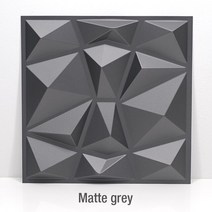 롱브릭타일 접착식파벽돌 파벽돌 장식 3D 벽면 다이아몬드 디자인 30x30cm 3d 벽 스티커 벽지 벽화 타일 패, 17 Matte gray