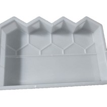 문양 거푸집 보도블럭 시공 형틀 재사용 가능한 돌 도로 콘크리트 물고기 연못 플라스틱 정원 울타리 꽃 침대 내구성 장식 DIY 잔디 시멘트 벽돌 몰드, 한개옵션0