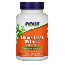 NOW Foods 나우푸드 Olive Leaf Extract 500mg 식물성120정 올리브 잎 추출물