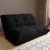 [리비니아] 침대보다 편안한 호텔소파원단 소파베드 1인용 2인용 + 쿠션 2개 2type 2size, 모노 시크블랙