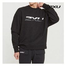 2XU 글로벌 남성 코어 블락 로고 엑스트라 핏 스웨트셔츠_X0GM13842BLK