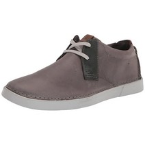 클락스 남성용 게럴드 로우 스니커즈 그레이 가죽 Clarks Gereld