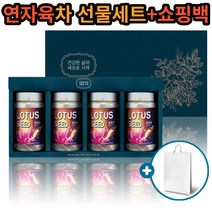 연자육차 선물 세트 쇼핑백 포함 연자육 100% 연꽃씨앗 티백 차 자연 그대로 메티오닌 슈퍼푸드 예비 시댁 시 부모님 은사 친지 생신 새해 감사 인사 직장 거래처 좋은 고급 추천