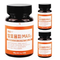 발효율피 맥스 정 84% 고함량 800mg, 60정, 3개