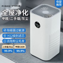 공기청정기 원룸 황사 미세먼지 사무실 펫 부유먼지 강아지 고양이 털 청소기, 화이트, ONE SIZE, 화이트