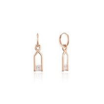 로이드 동아수성 스퀘어큐빅 드롭 14K 골드귀걸이 LOSM1085G