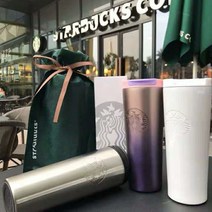 차쿠 스타벅스 에치드 텀블러 티스푼4종세트 선물포장, 퍼플+티스푼4종세트+파우치+쇼핑백