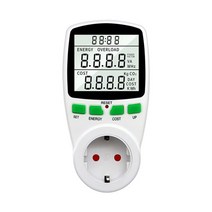적산전력계 계량기 미터기 전자식 전력측정기 digital wattmeter 230v lcd power meter 에너지 미터 분석기 wattage meter electric, 나는 플러그