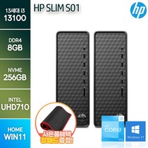 HP 슬림라인 S01시리즈 13세대 i3-13100 윈11홈 + 장패드증정, WIN11 HOME, i3-13100/ 8G/ SSD 256G, HP 슬림라인 S01