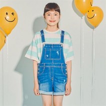 더데이걸 요즘 대세 데님 멜빵 반바지 TGTH22S01