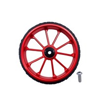 자전거 보조바퀴 네발자전거 Litepro-BMX 밀기 바퀴 큰 100MM 직경 휠 확장 막대 합금 브롬톤 자전거용, [02] 2pcs red
