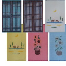 족자식 그림미니발 60x115cm 족자식 벽결이쉐이드 폴리직물소재 벽장식 다용도가리개 인테리어