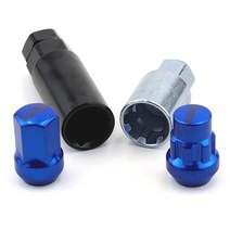 하이브-유통 RAYS 자동차 휠 잠금 도난방지 락 너트 m12 x 1.5 IZTOSS, 블루, 1개