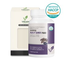 [파파퐁퐁] 비카인 프리미엄 차즈기 빌베리 추출물 120정 / 유기농빌베리 자소엽 루테올린 차조기, 1개