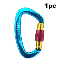 와이어클립 카라비너 25KN 전문 등산 Carabiner D 모양 항공 알루미늄 안전 잠금 야외 장비, 03 03