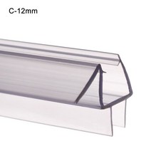 가정용 목욕 스크린 욕실 고무 하드웨어 씰링 스트립 워터 배플 유리 도어 Weatherstrip 창 씰, C-12mm