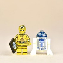 스타워즈 C3PO도금로봇 R2D2로봇 레고호환캐릭터 280, 열쇠고리제작