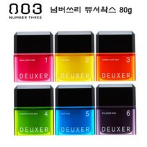 넘버쓰리 듀서왁스6종중선택- 산뜻한 왁스 왁스 money, 5번 하드왁스              하늘색